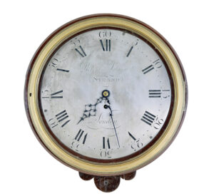 18TH CENTURY GEORGIAN WALL CLOCK BY ROBERT SALMON