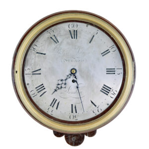 18TH CENTURY GEORGIAN WALL CLOCK BY ROBERT SALMON