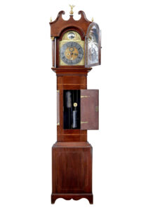 18th Century Inlaid Mahogany Long Case Clock by William Underwood — thumbnail 9