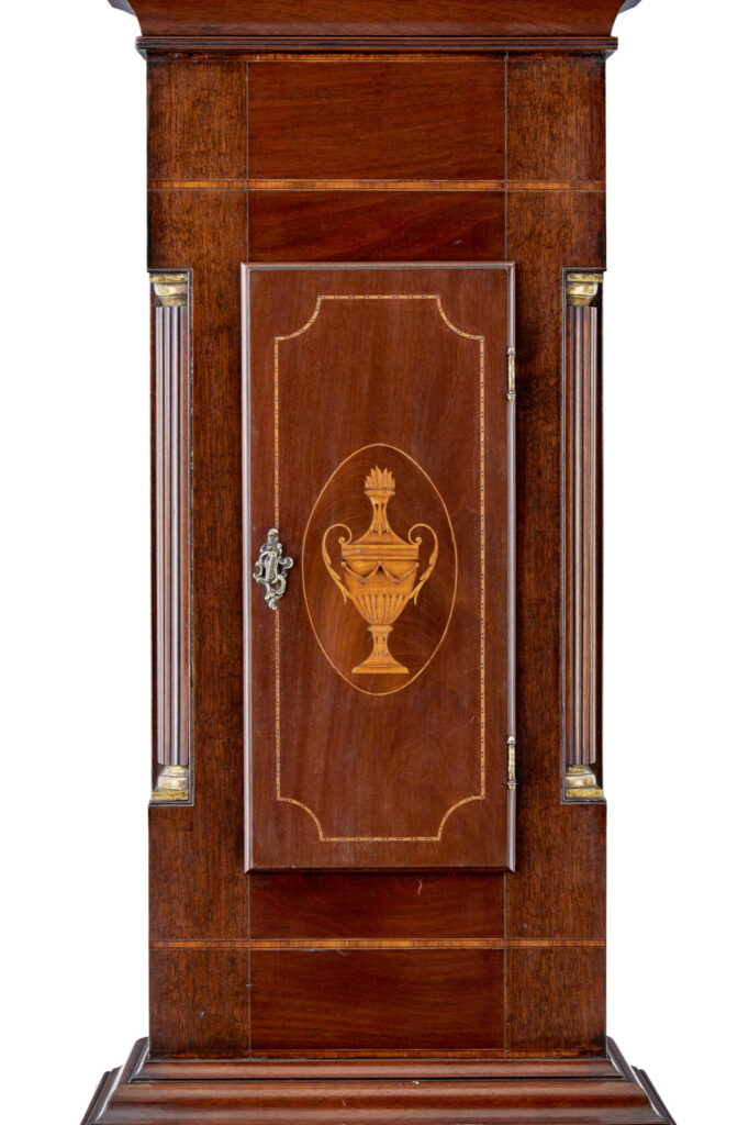 18th Century Inlaid Mahogany Long Case Clock by William Underwood — image 5