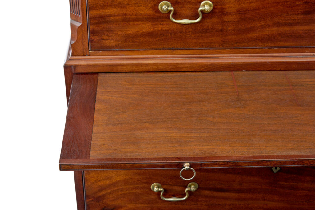 Early 19th Century Channel Island Mahogany Chest on Chest — image 8