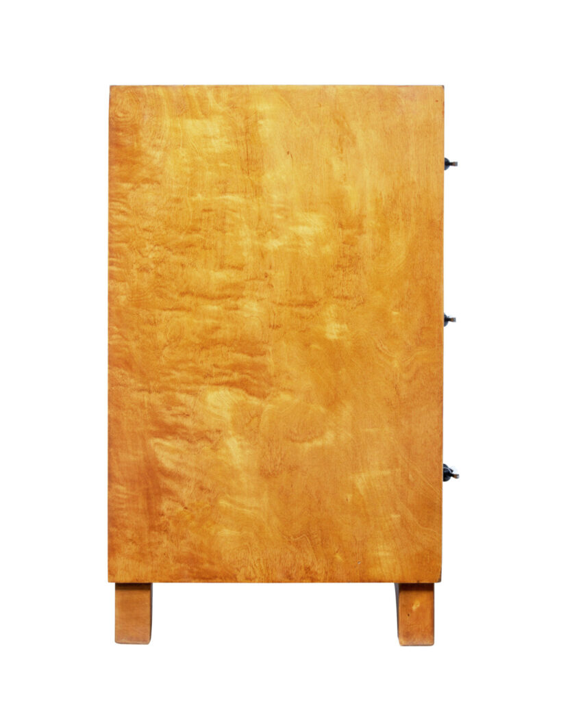 Mid 20th Century Swedish Birch Chest of Drawers — image 7