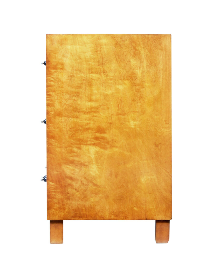 Mid 20th Century Swedish Birch Chest of Drawers — image 5