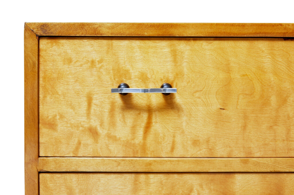 Mid 20th Century Swedish Birch Chest of Drawers — image 4