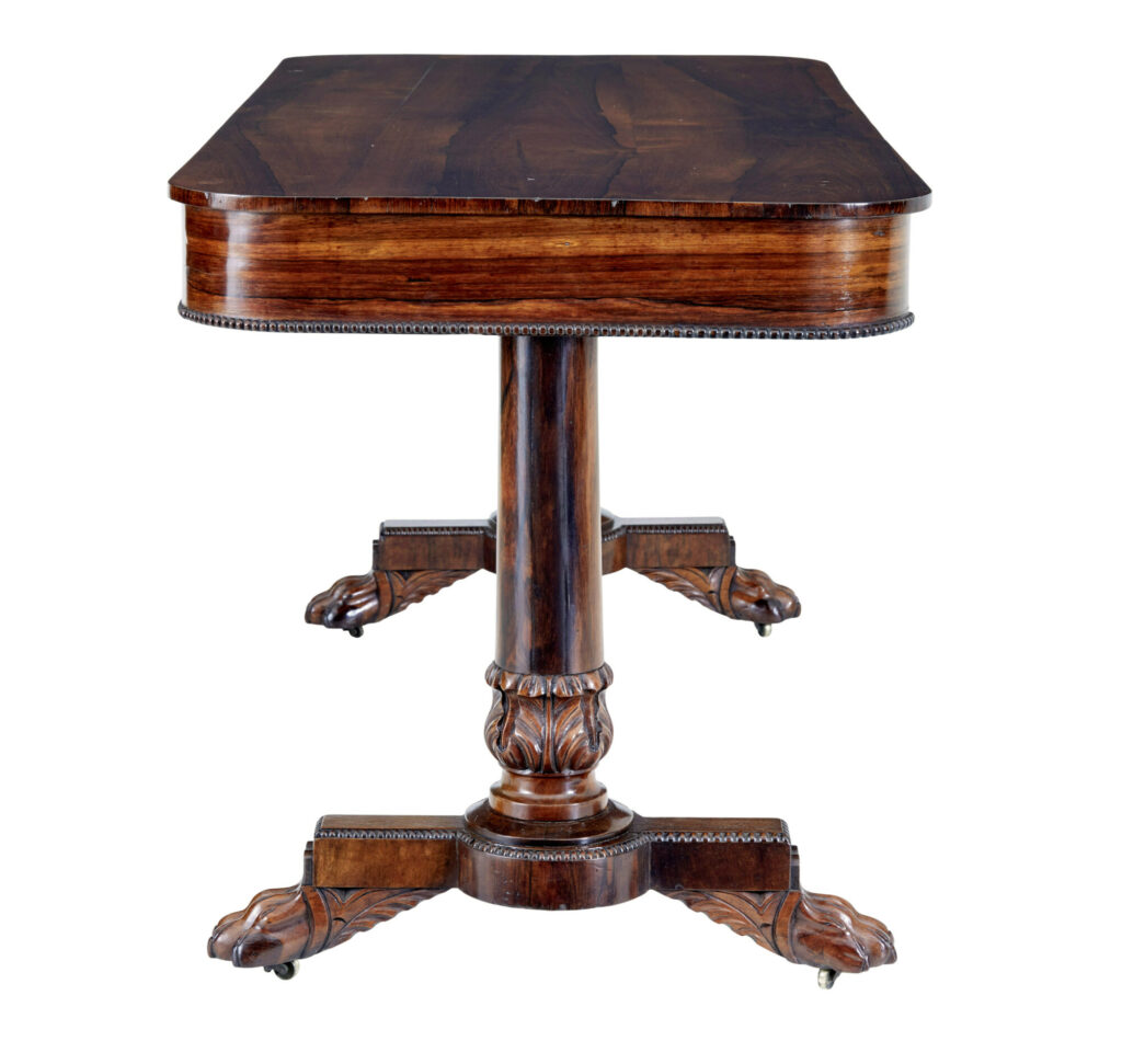 Early 19th Century Regency Library Table — image 7