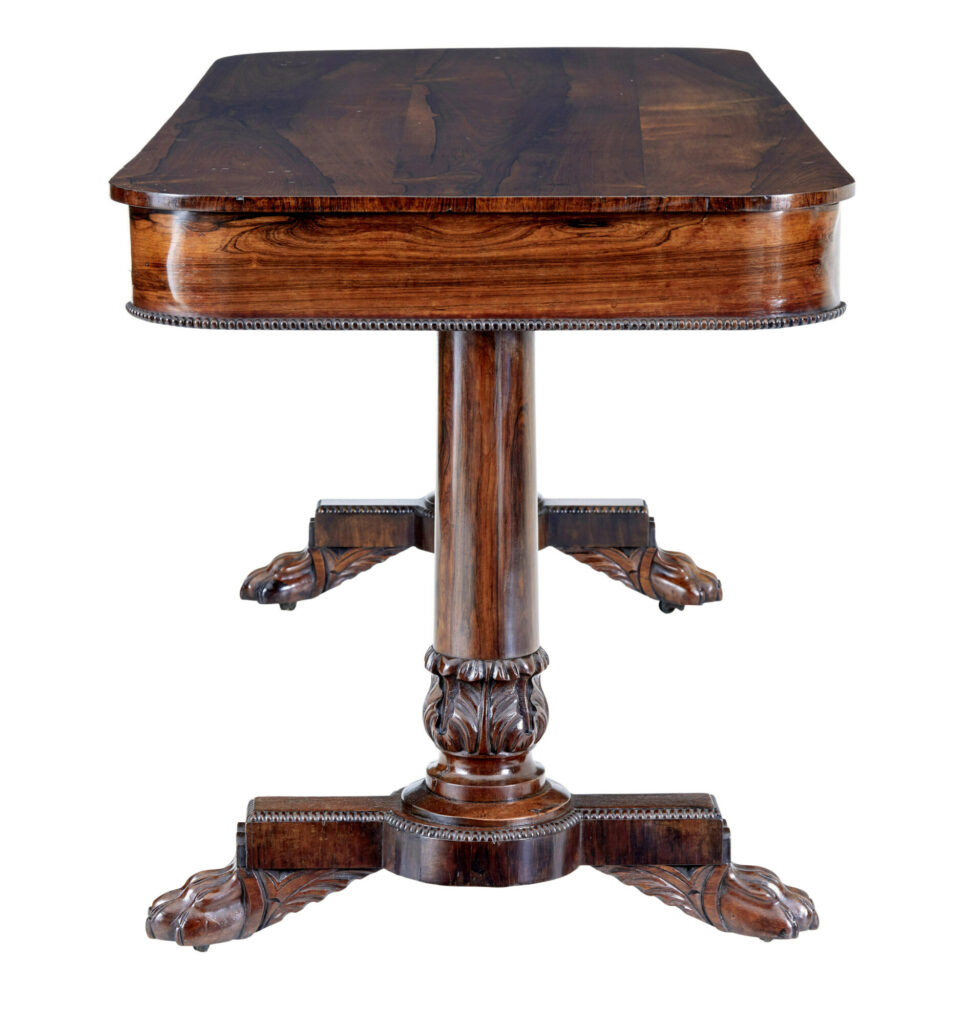 Early 19th Century Regency Library Table — image 6