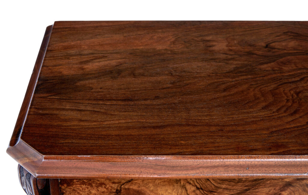 19th Century Burr Walnut Tall Chest of Drawers — image 9