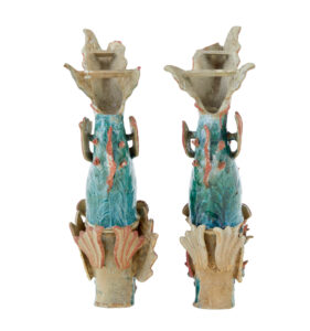 Pair of 19th Century Japanese Ceramic Shachikoko Roof Ornaments — thumbnail 7