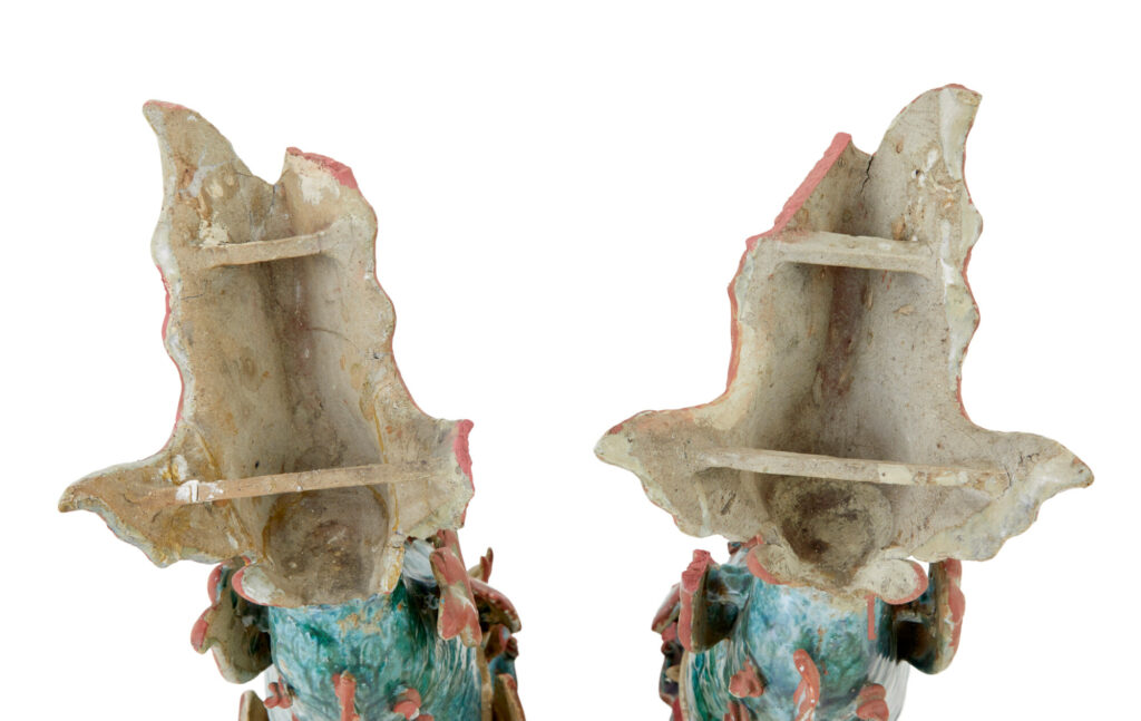 Pair of 19th Century Japanese Ceramic Shachikoko Roof Ornaments — image 6