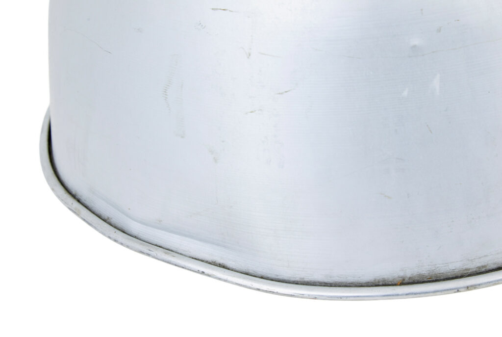Pair of 1920’s Industrial Metal Hanging Ceiling Lights — image 4