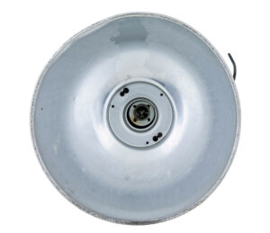 Pair of 1920’s Industrial Metal Hanging Ceiling Lights — thumbnail 2