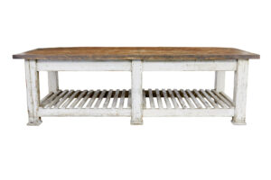 Large 19th Century Solid Pine Work Table — thumbnail 9