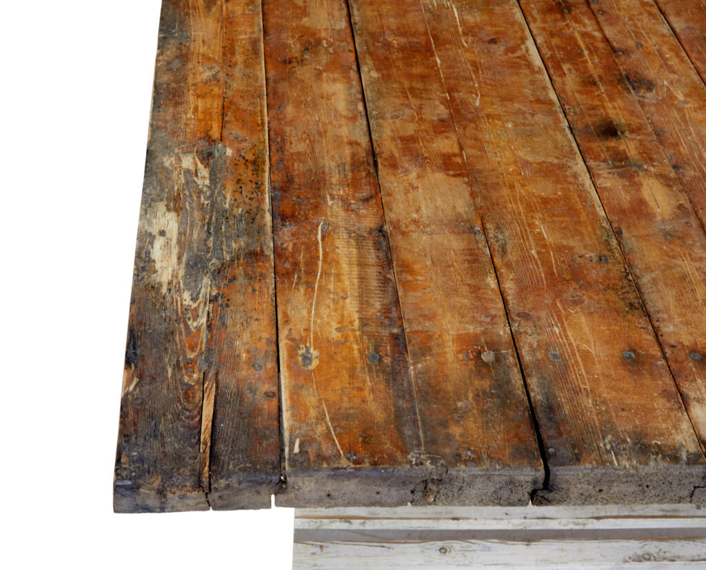 Large 19th Century Solid Pine Work Table — image 5