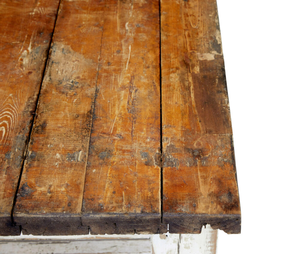 Large 19th Century Solid Pine Work Table — image 2