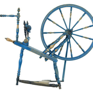 SWEDISH PAINTED 19TH CENTURY SPINNING WHEEL