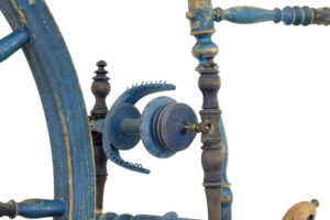 Swedish Painted 19th Century Spinning Wheel — thumbnail 5