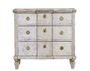 Swedish 19th Century Painted Breakfront Chest of Drawers — thumbnail 6