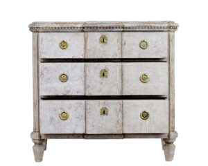 Swedish 19th Century Painted Breakfront Chest of Drawers — thumbnail 5