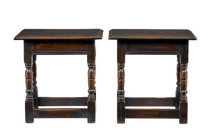 Pair of Oak English Made Joint Stools — thumbnail 5