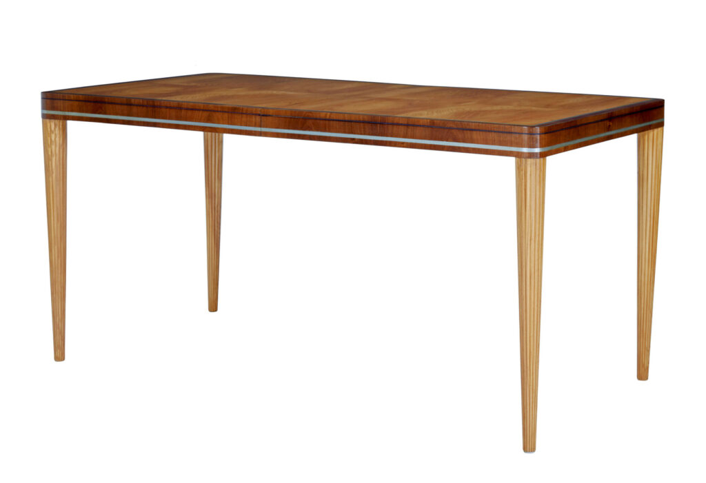 Swedish 20th Century Elm Desk by Carl Bergsten