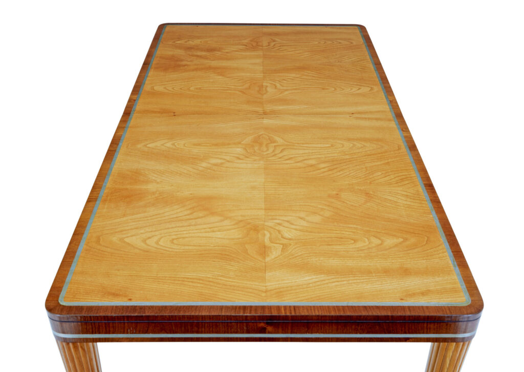 Swedish 20th Century Elm Desk by Carl Bergsten — image 4