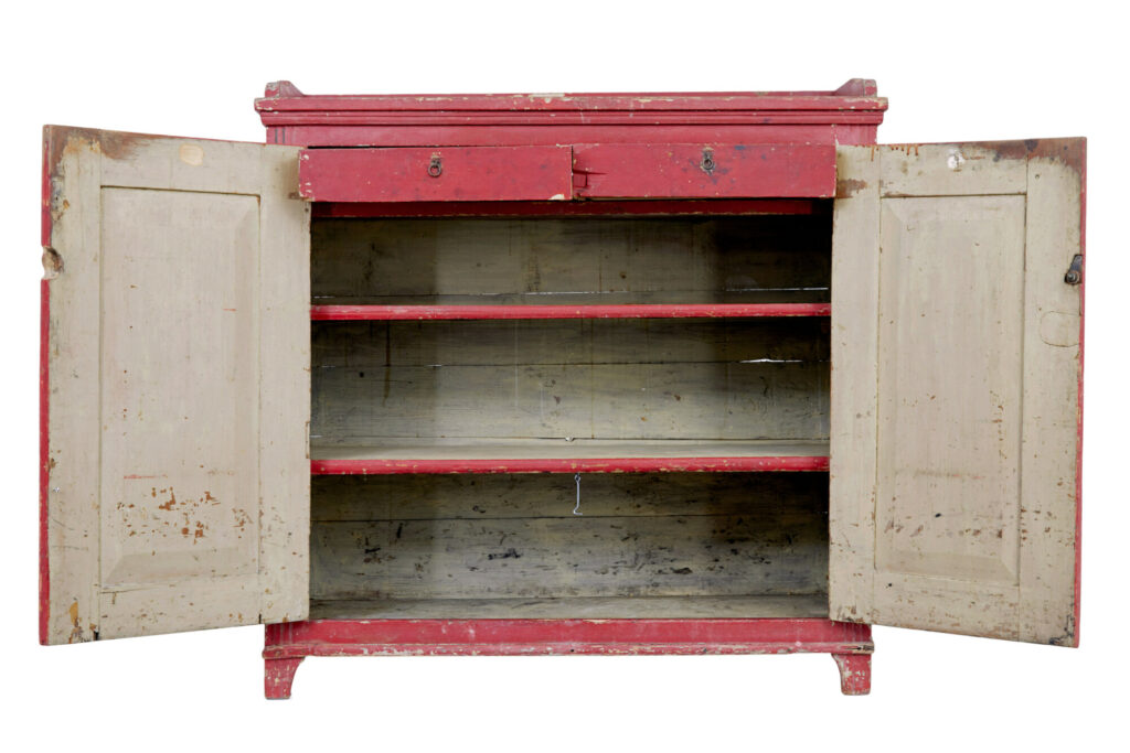 Swedish Mid 19th Century Hand Painted Cupboard — image 5