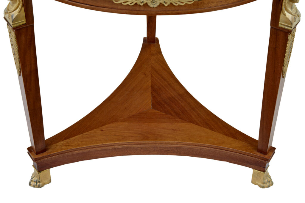 Swedish Empire Revival Mahogany 3 Piece Lounge Suite — image 4
