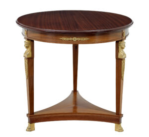 Swedish Empire Revival Mahogany 3 Piece Lounge Suite — thumbnail 3