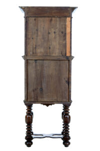 19th Century Flemish Carved Oak Hall Cupboard on Stand — thumbnail 6