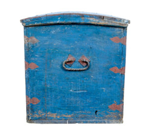 Mid 19th Century Swedish Folk Art Hand Painted Pine Coffer — thumbnail 6