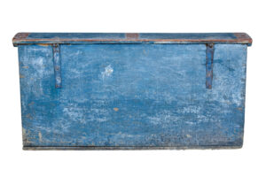 Mid 19th Century Swedish Folk Art Hand Painted Pine Coffer — thumbnail 5