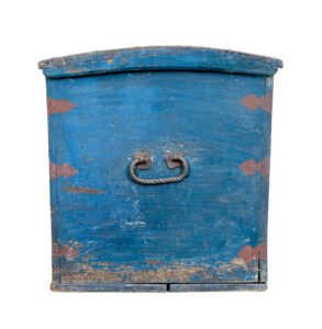 Mid 19th Century Swedish Folk Art Hand Painted Pine Coffer — thumbnail 4