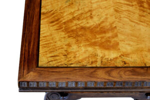 Large Art Deco Walnut and Birch Coffee Table — thumbnail 3