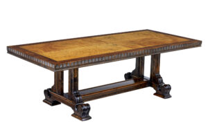 Large Art Deco Walnut and Birch Coffee Table — thumbnail 2