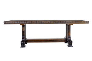 Large Art Deco Walnut and Birch Coffee Table — thumbnail 9