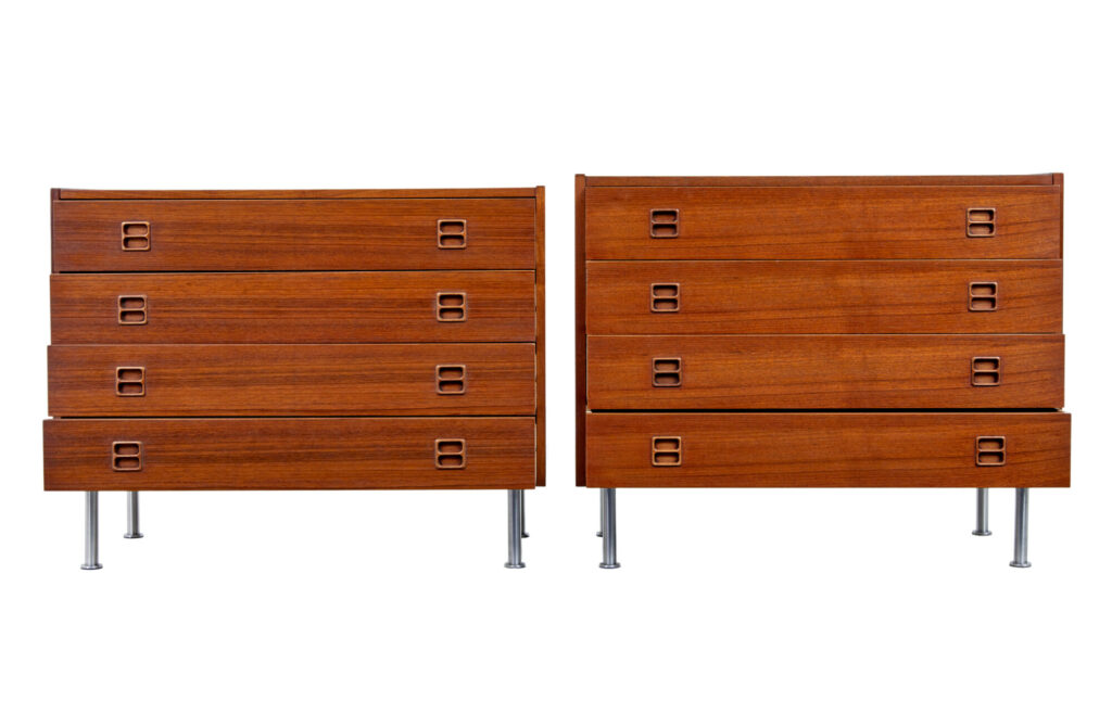 Near Pair of Danish 1970S Teak Chest of Drawers — image 8
