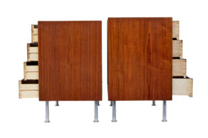 Near Pair of Danish 1970S Teak Chest of Drawers — thumbnail 7