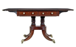 19TH CENTURY EARLY VICTORIAN MAHOGANY SOFA TABLE