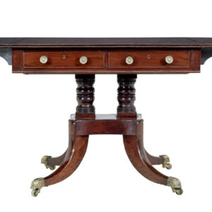 19TH CENTURY EARLY VICTORIAN MAHOGANY SOFA TABLE