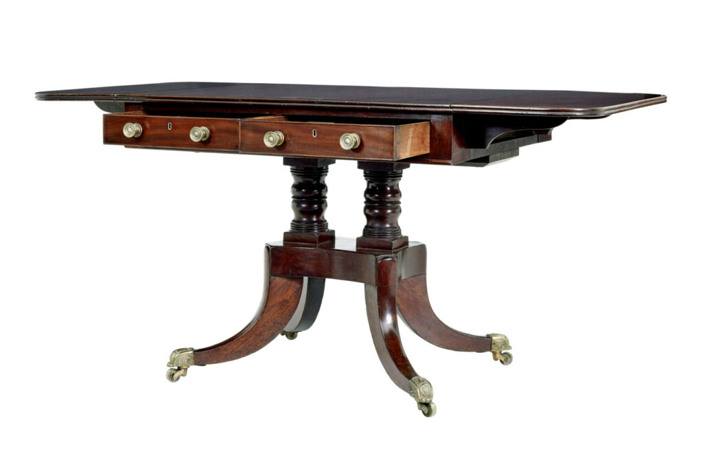 19th Century Early Victorian Mahogany Sofa Table — image 8