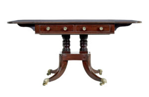 19th Century Early Victorian Mahogany Sofa Table — thumbnail 6