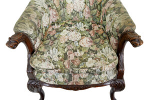 Pair of French 19th Century Carved Oak Armchairs — thumbnail 7