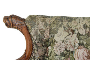 Pair of French 19th Century Carved Oak Armchairs — thumbnail 3