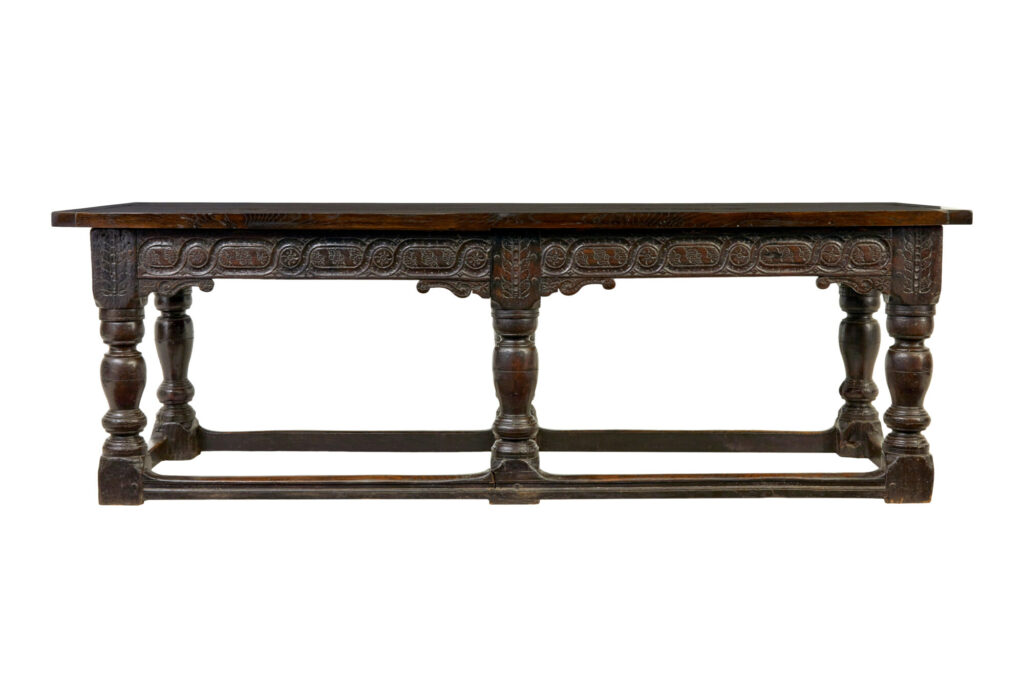 16th Century and Later Elizabethan Solid Oak Refectory Table — image 10