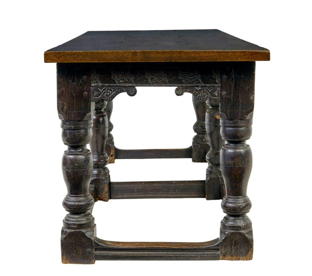 16th Century and Later Elizabethan Solid Oak Refectory Table — image 9