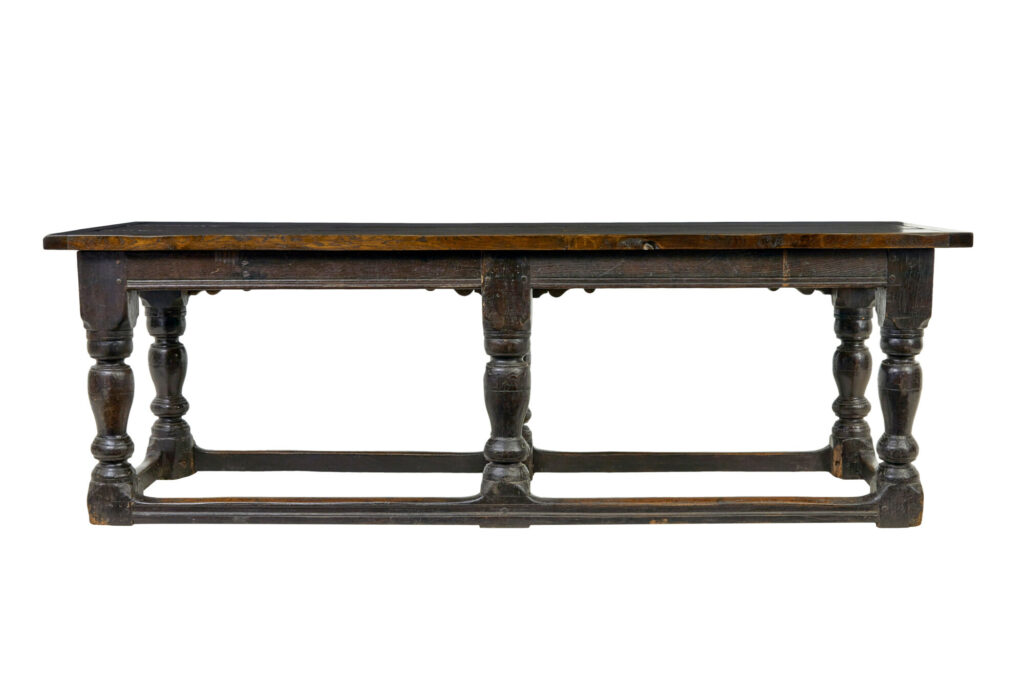 16th Century and Later Elizabethan Solid Oak Refectory Table — image 8
