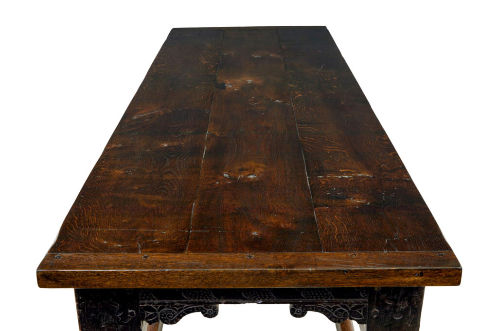 16th Century and Later Elizabethan Solid Oak Refectory Table — image 6