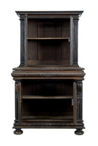 Mid-19th Century Profusely Carved French Walnut Cabinet — thumbnail 7