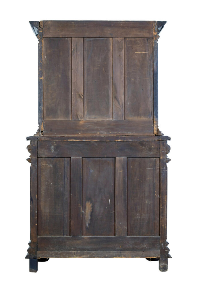 Mid-19th Century Profusely Carved French Walnut Cabinet — image 5