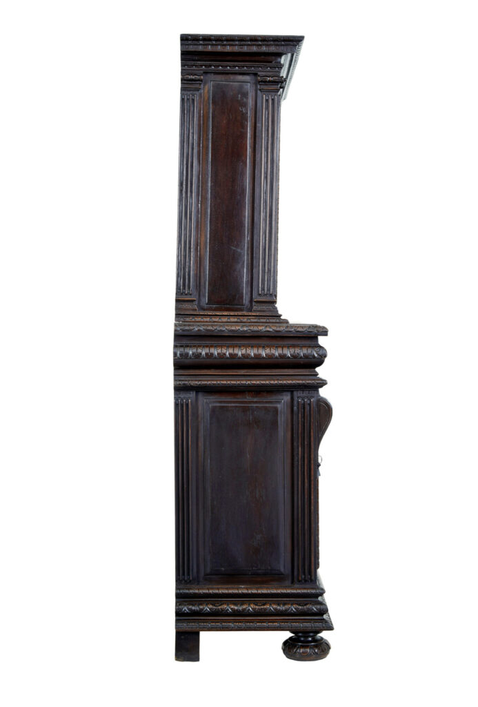 Mid-19th Century Profusely Carved French Walnut Cabinet — image 4